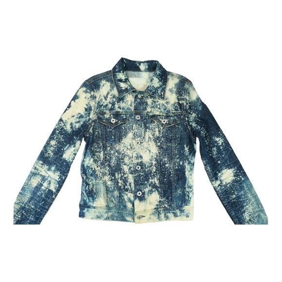 ADRIANO GOLDSCHMIED AG Jean Jacket Womens Medium Splash Bleached Made In USA - Picture 3 of 7